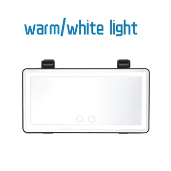 

Universal Sun Visor Magic Sticker Illuminable RV Trucks Easy Install Car Makeup Mirror SUVs With LED Lights Glass Touch Switch