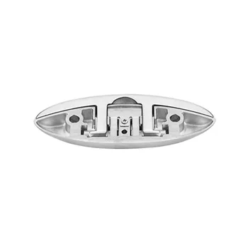 

5 Inch Dock Replacement Stainless Steel Mirror Surface Folding Hardware Boat Cleat Polished Mooring Marine Fastener Flip Up
