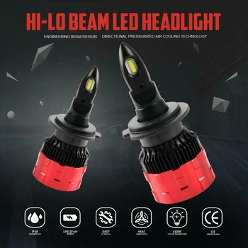 

H7 2100W 315000Lm LED Light Bulbs- LED Headlight Kit High and Low Beam Fog Bulb 6500K