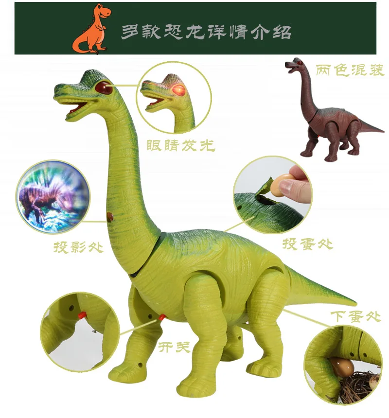 Lay Eggs Projection Electric Dinosaur Place of Origin Supply of Goods Hot Selling Walk Sound Making Shining Children Model Dinos