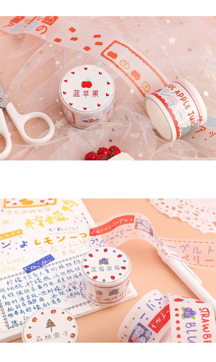 30 мм* 3 м Kawaii милый лес персик Васи клейкие наклейки Скрапбукинг рукоделие изоляционная лента школьные офисные принадлежности пуля журнал sl2143