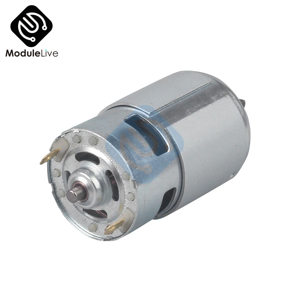 775 DC Motor DC12V 24V 4500RPM 5500RPM 12000RPM Double Ball Bearing Large Torque High Power Low Noise Electronic Component | Обустройство