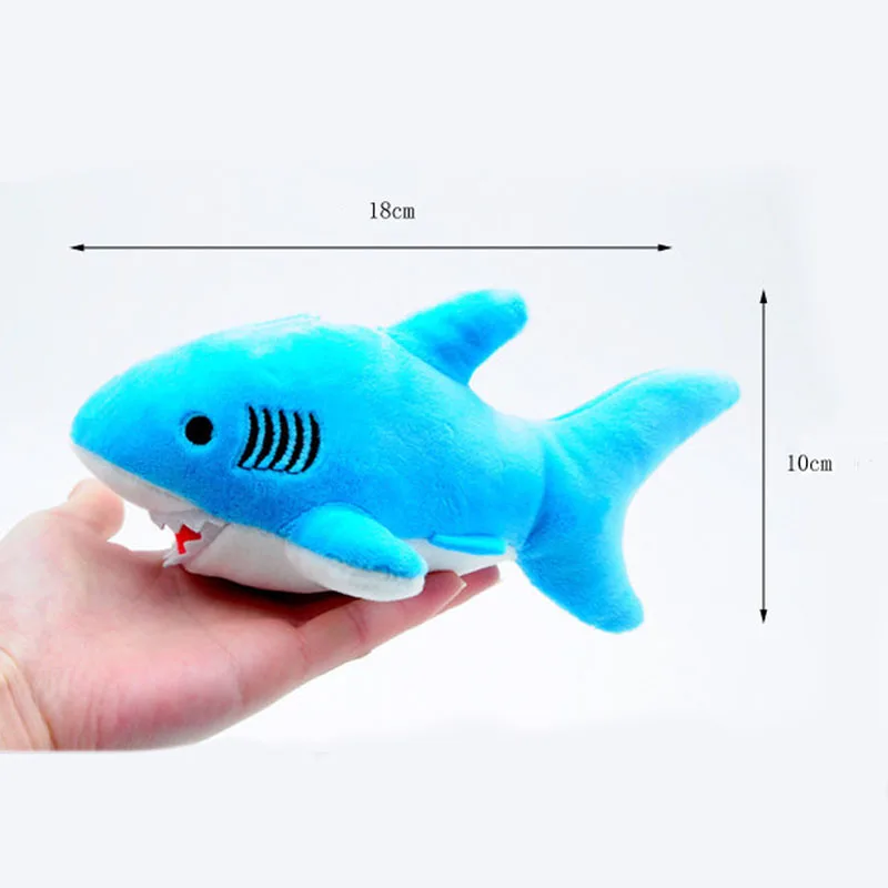 1pc 18CM Ocean Plush Stuffed Toy Doll Keychain Pendant Shark Plush Toys Dolls Shark Plush Toys Model I0126