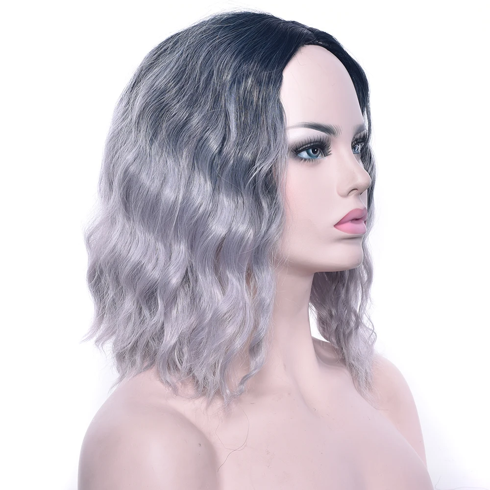Soowee короткий кудрявый черный светлый парик для косплея синтетические волосы шт. Вечерние волосы красный серый парик для женщин