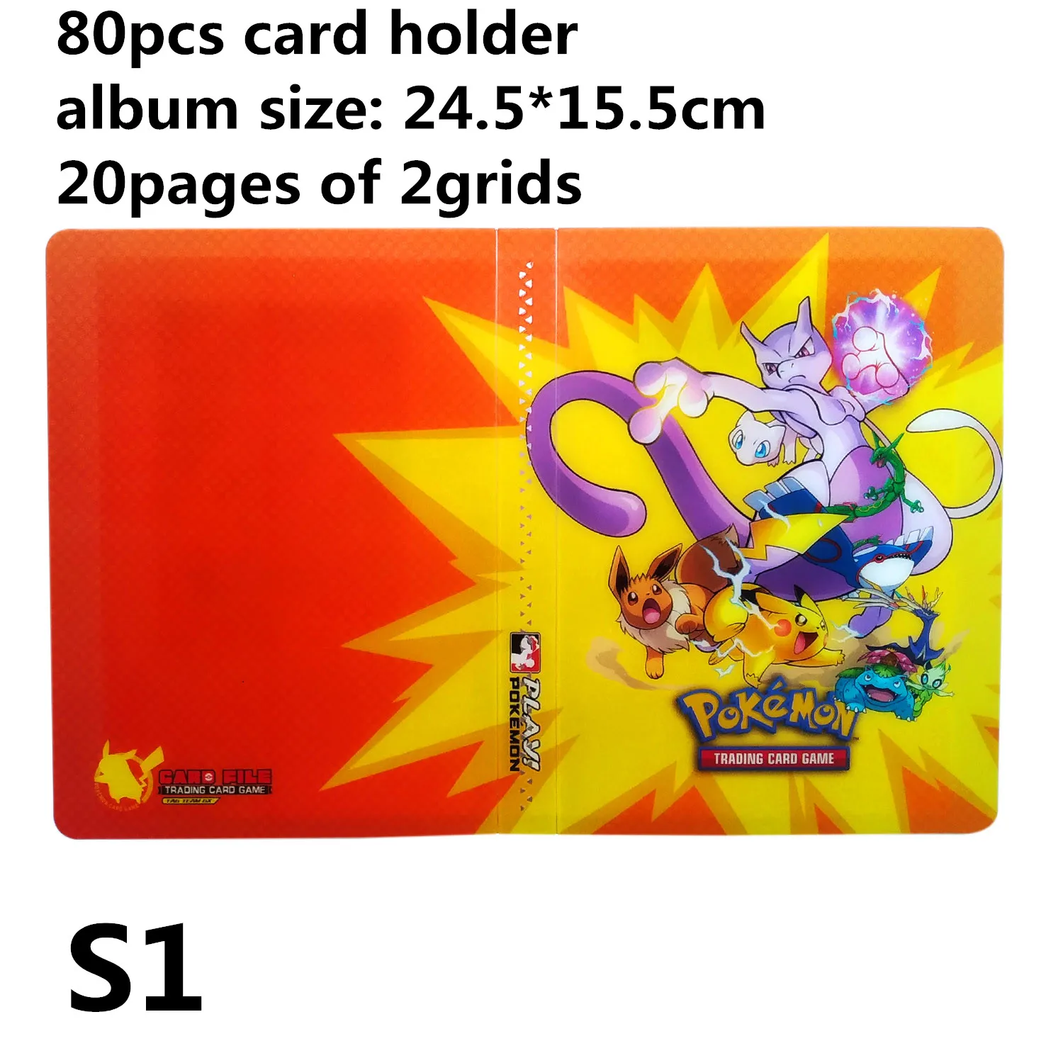 

80-240Pcs size for pokemones card collection, pokemon book album