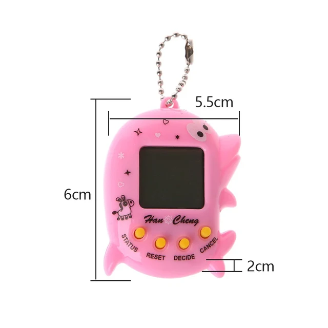 Hot ! Random Tamagotchi Electronic Pets Toys 90S Nostalgic 49 Pets in One Virtual Cyber Pet Toy Dolphin Shaped 6 Style Tamagochi 5