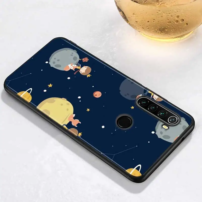 Black Cover for Xiaomi Redmi Note 9 8 7 6 Pro Shell Cute little prince for Redmi Note 5 Pro 5A 4 4X Luxury Back Case Black Cover for Xiaomi Redmi Note 9 8 7 6 Pro Shell Cute little prince for Redmi Note 5 Pro 5A 4 4X Luxury Back Case
