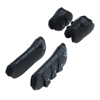 

4 Pack Neoprene Lining Equestrian Horse Leg Protection Boots, Pony Front Hind Fetlock Tendon Boots