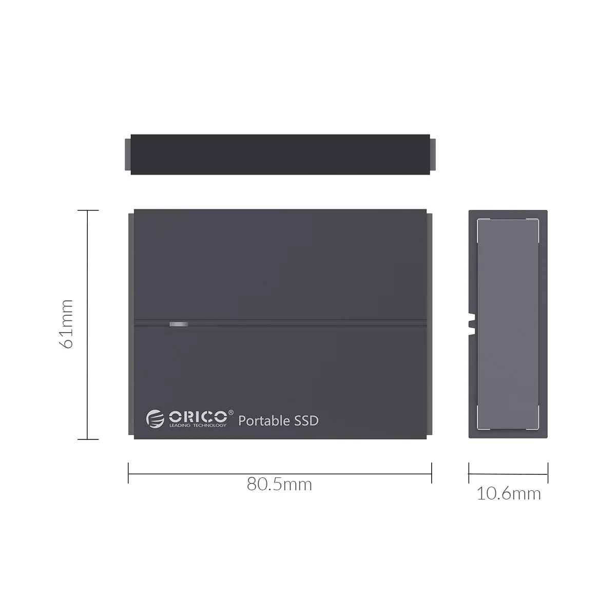 ORICO внешний SSD жесткий диск 1 ТБ SSD 128 ГБ 256 ГБ 512 ГБ SATA SSD mSATA SSD NVME Портативный твердотельный накопитель с type C USB 3,1