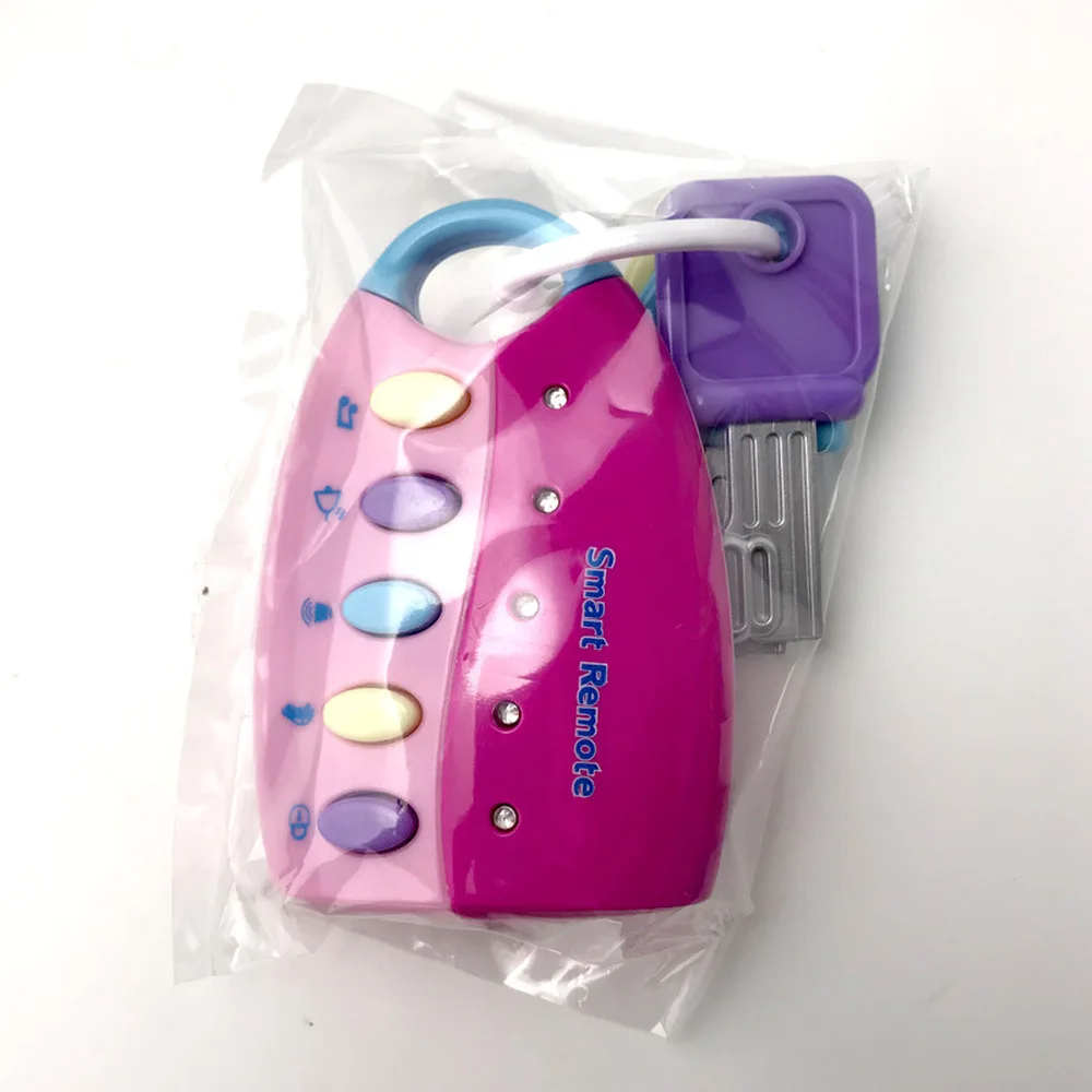 Музыкальный автомобиль ключ вокальный смарт-пульт дистанционного управления Автомобильная игрушка с голосом ребенок Ролевые Игры развивающие игрушки для детей Детские музыкальные игрушки N1820N10 - Цвет: Pink