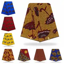 6 ярдов/лот Африканский Tissus настоящий голландский воск хлопок настоящий воск Tissus гарантированный настоящий голландский воск принт ткань мягкая