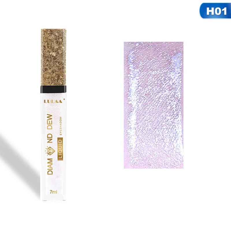 01 Glitter Liquid Eye Shadow Makeup Shimmer Eyeshadow Maquiagem Profissional Completa Make Up Cream Cosmetic - Цвет: 01