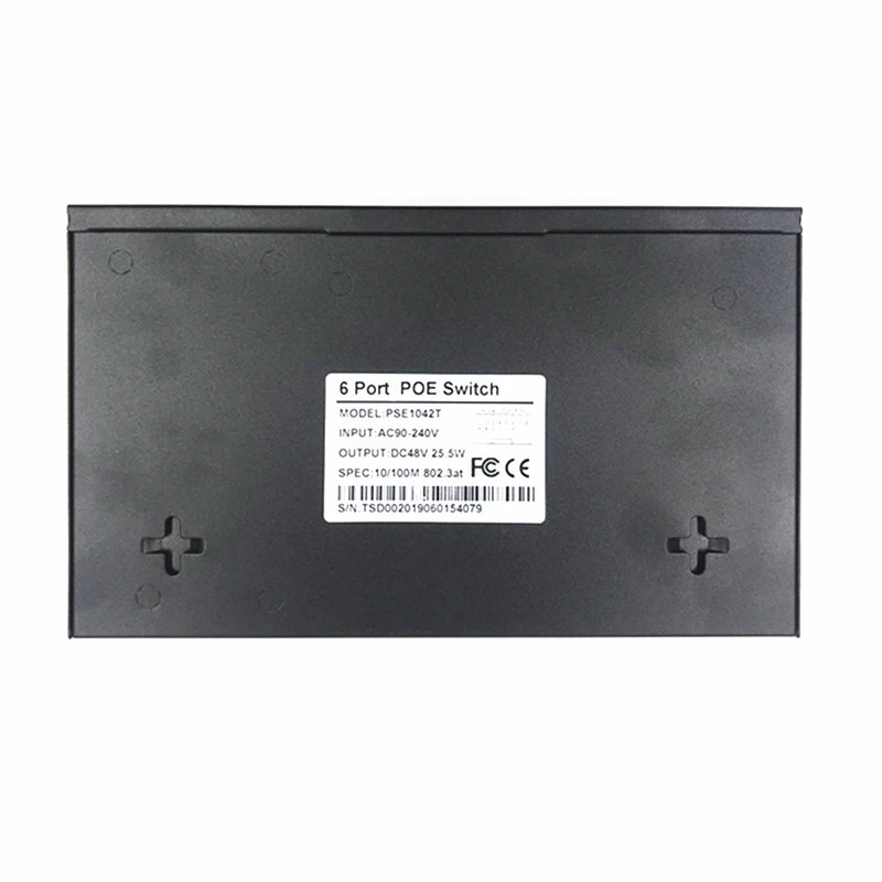 48V Ethernet-коммутатор питания через Ethernet с 5 10/100 Мбит/с Порты и разъёмы IEEE 802,3 af/at подходит для IP камера/Беспроводной AP/IP CCTV камера системы