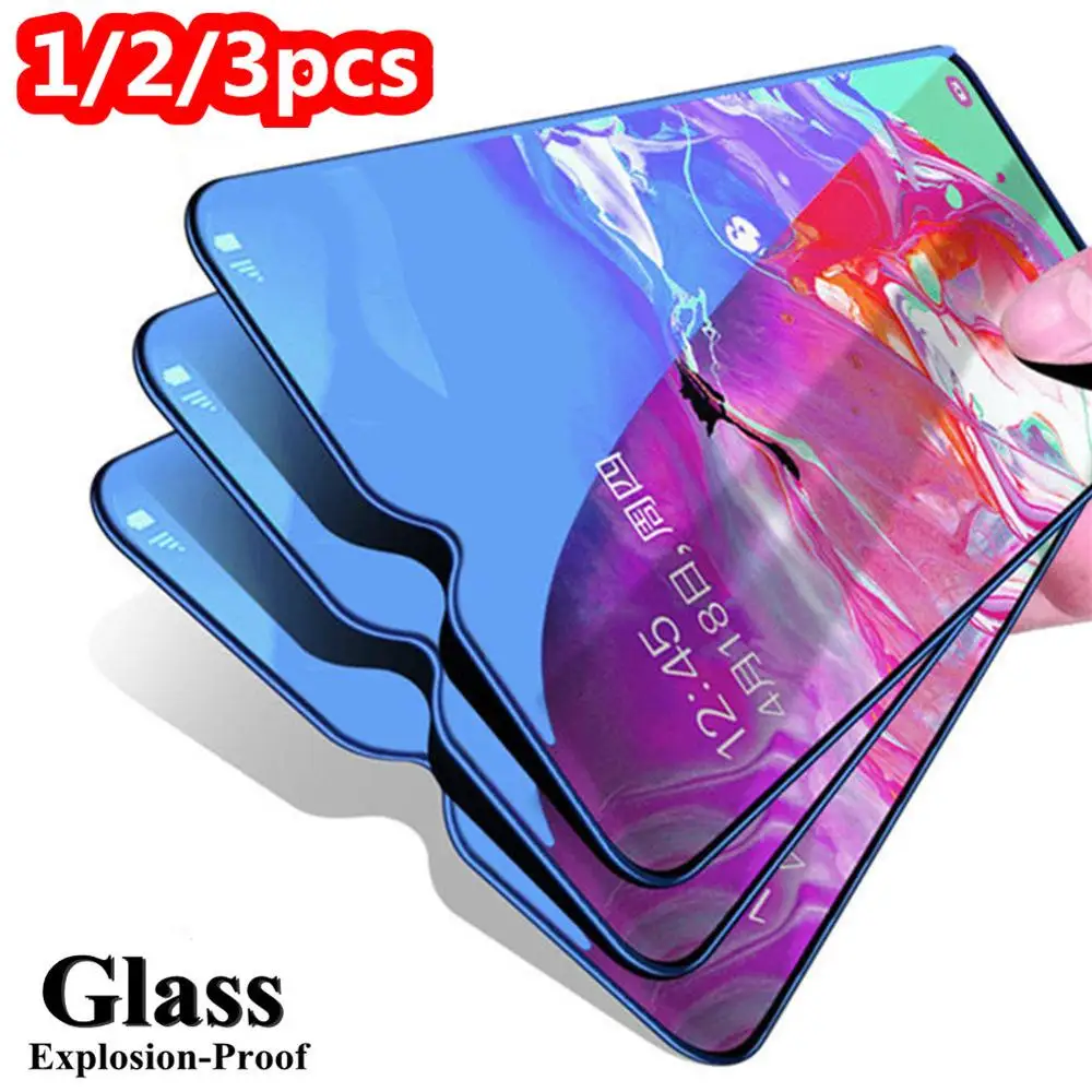 3 шт. 2 1 закаленное стекло для Samsung Galaxy A50 A30 A70 Защитное экрана M20 M30 A20 A20E A40 A80 A90 A60 |