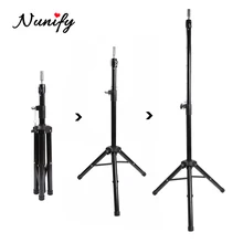 Nunify, Черный Штатив для париков, подставка для головы, регулируемый штатив с головкой, Трипод для парикмахерских тренировок, держатель для волос, подставка для парика, инструмент