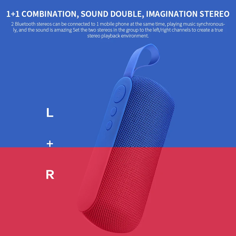 Беспроводная уличная Портативная звуковая коробка 3D стерео музыкальная Bluetooth