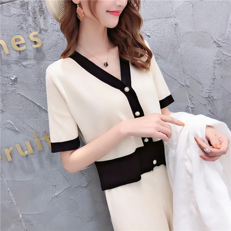 Топ, хлопок, Blusas De Inverno Feminina, свитер, для женщин, 9257, для съемок,, короткий рукав, маленький, милый, ветер, комплект 70-1/2, ряд 3