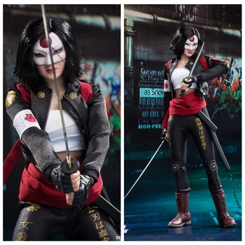 

Female Solider Figure Suicide Squad Lady Samurai Katana Action Model In Stock Collectible SST-006 1/6 Scale for Fans Gifts