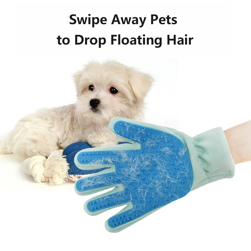 Guante Gato para quitar el pelo de mascotas, limpieza de baños suministros de peine para mascotas, accesorios, guante, cepillo de masaje