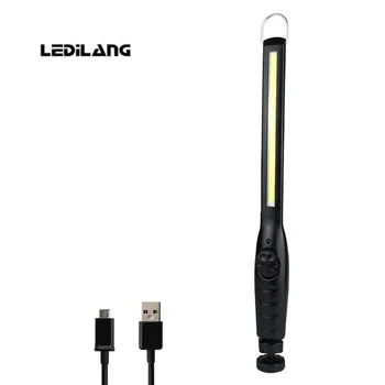 

USB Rechargeable LED Work Light Torch COB light Strip Flashlight led Car Styling Using Touchable Night Lights Lamp