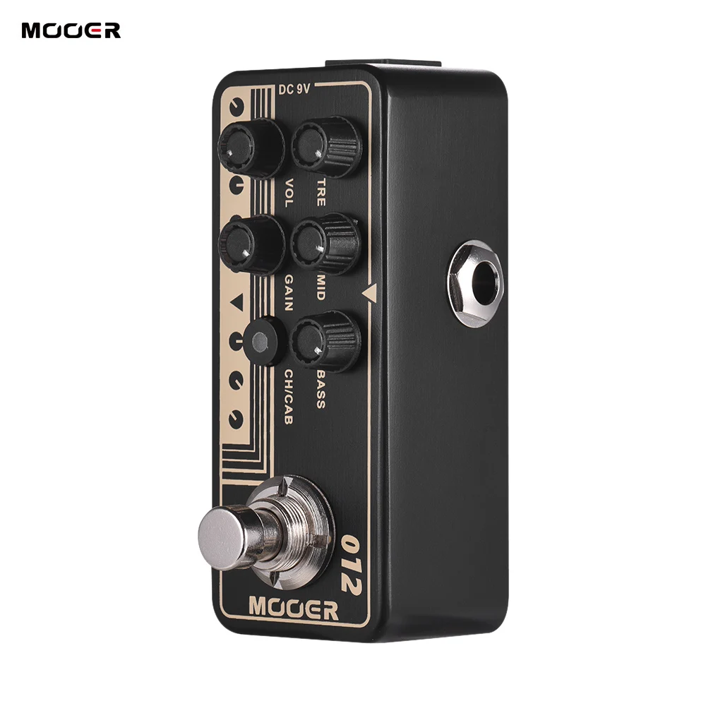 

Mooer MICRO PREAMP Series 012 US GOLD 100 British Style Digital Preamp Preamplifier Guitar Effect Pedal Dual Channels 3-Band EQ