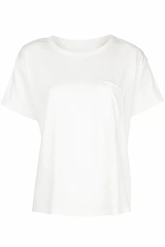 

Crooked Pocket Long Sleeve women T-shirt Loose Simple Fashionable Wardrobe must Wild T-shirt Top