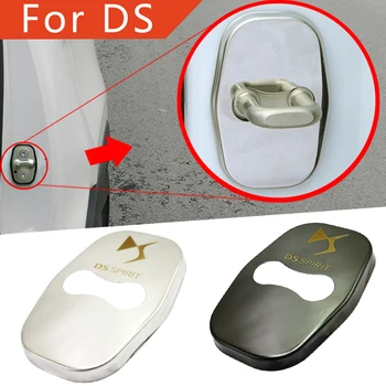 

FLYJ 4PCS Car Door Lock cover Protect Buckle Cover Latch Car accessories For DS SPIRIT 3 5 6 7 5LS 4S WILD RUBIS
