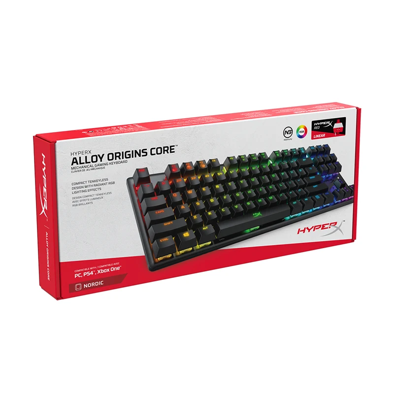Механическая игровая клавиатура HyperX из сплава Origins компактный портативный