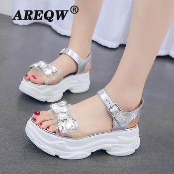 

2020 Sandals Women Fashion Breathable Comfort Ladies Sandals Summer Shoes wedge Black White Sandal Dropshipping