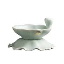 Фильтр для чая, керамический фильтр для заварки чая, фильтр для кофе, молока, китайский чайный набор кунг-фу, аксессуары для чая, чайная посуда, украшение для чая