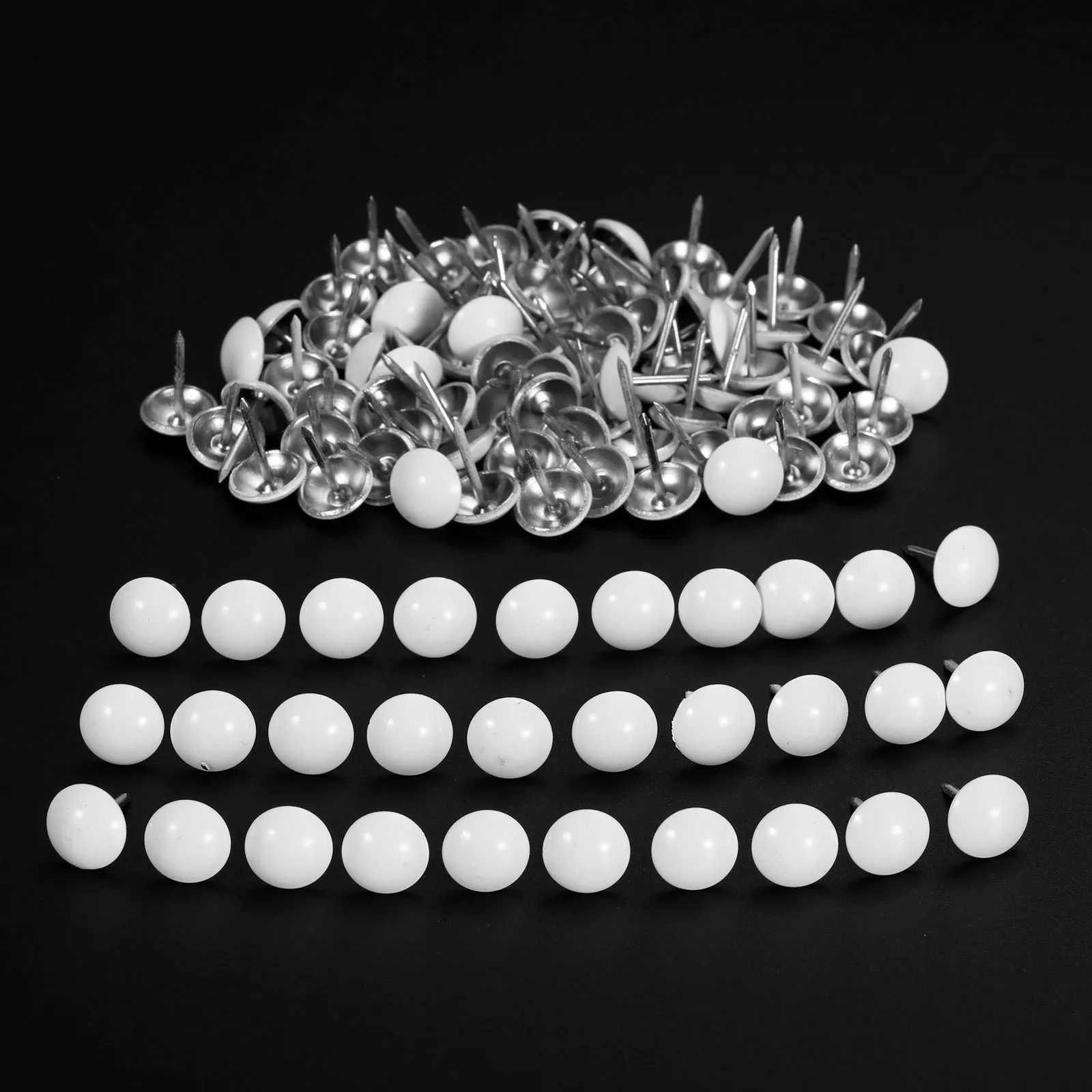 White Metal Upholstery Nail 50Pcs