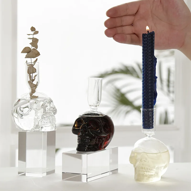 Northern Europe Concise Human Skeleton Head Candle Holder Goods Of Furniture For Display Rather Than For Use Bar Café Tea With Northern Europe Concise Human Skeleton Head Candle Holder Goods Of Furniture For Display Rather Than For Use Bar Café Tea With