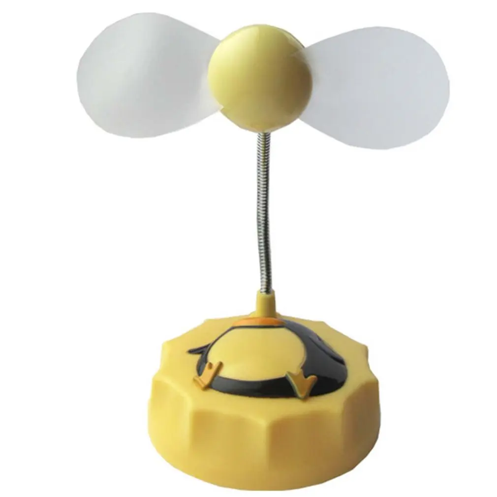 

Creative USB Fan 2 Soft Blades Portable Mini Desktop Fan with Pen Container for Office Home Summer Cooling Fan