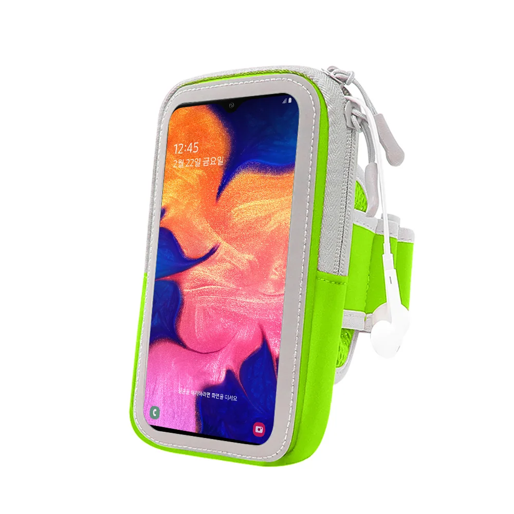 Сумка унисекс для занятий спортом для samsung Galaxy A10 A80 A70 A50 A40 A20E A9 A8 A7, спортивная сумка для бега на открытом воздухе, сумка для мобильного телефона - Цвет: Зеленый