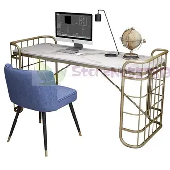 

Nordic style desktop computer desk simple modern home study marble table light luxury office desk writing desk