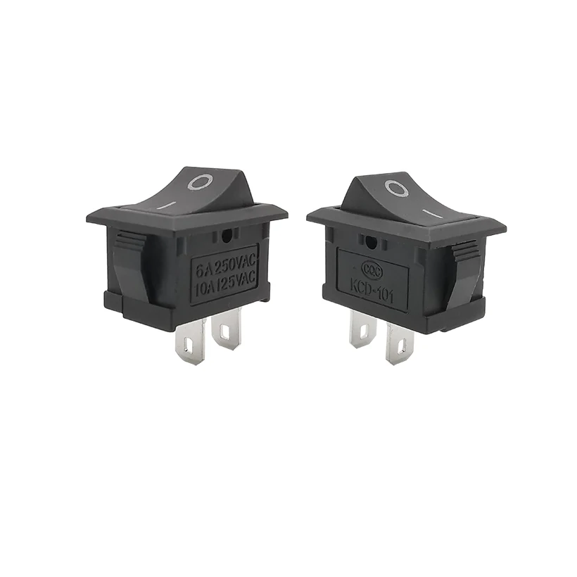 10/5 шт. доставку Тип переключатель KCD 101 15*21 мм 2Pin переключатель 6A 250V 10A 125V AC Мощность лодка кулисный переключатель черный новый|Выключатели| | АлиЭкспресс