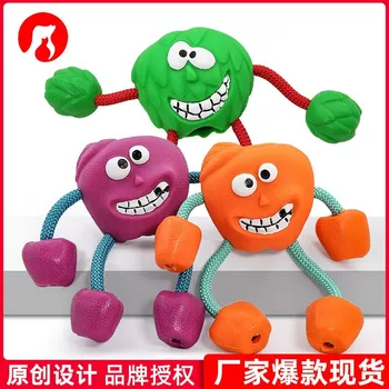 

Dog Rubber Ball Toy Vocal Molars Bite-Resistant Food Leakage Relief Medium to Large Dogs Pet Toy