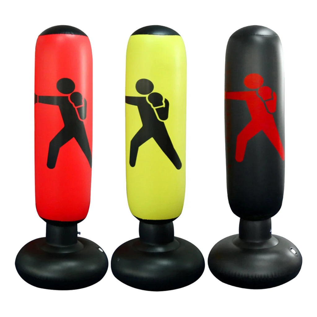 Inflatable Boxing Punch Bag Adults Children Column Target Bag Gym Training