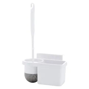 

Non-marking wall-mounted toilet brush holder free punch toilet cleaning rack toilet brush toilet brushes