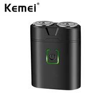 KeMei KM-W301 Mini USB портативные электрические бритвы для бороды Триммер для волос для мужчин водонепроницаемый борода бритва резак станок для бритья