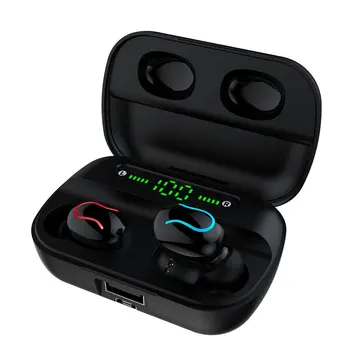 

Q82 Digital Headphones Wireless Binaural Headset With Battery Display Sports Business Call Wireless Headset