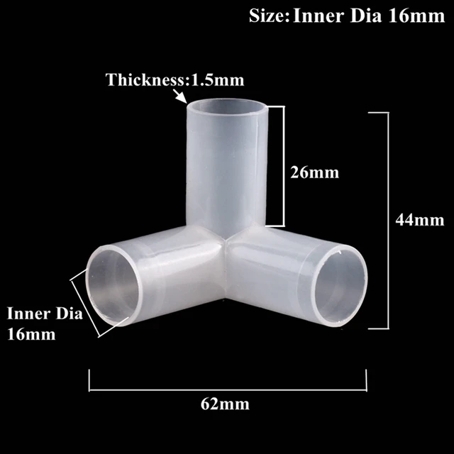 2 ~ 10Db 16 Mm-Es Póló 3D Háromdimenziós Csatlakozó Kerti Öntözés Öntözővízcsövek 3 Utas Diy Hidroponikus Keret Szerelvények - Image 3