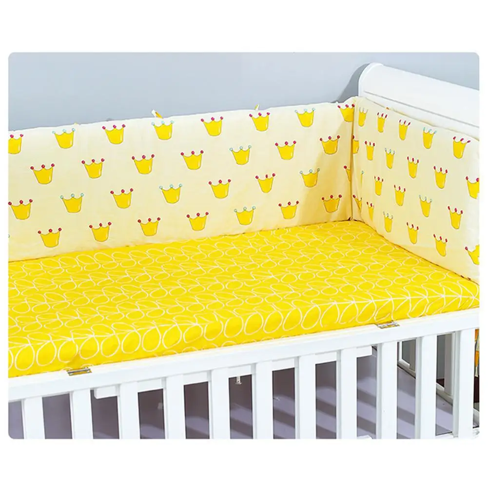 Kidlove детская кроватка бампер Съемный молния бампер из хлопка безопасное ограждение для младенцев линия bebe защита для кроватки 180*30 см
