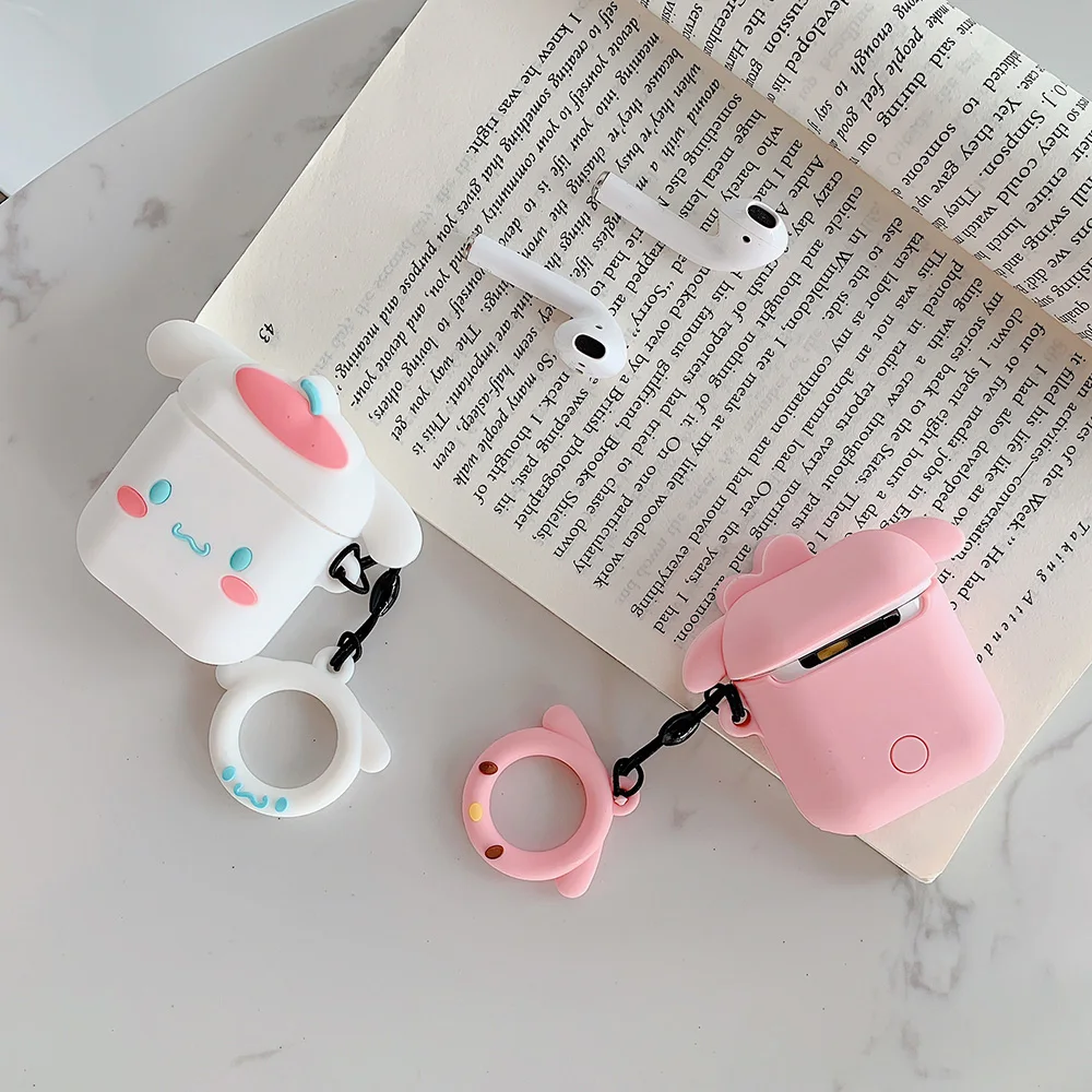 Charging Earphone Case For Air Pods Charging Protective Box Cute Minnie Duck Dog Paw Bags For Apple AirPods 1 2 Headphone Cover