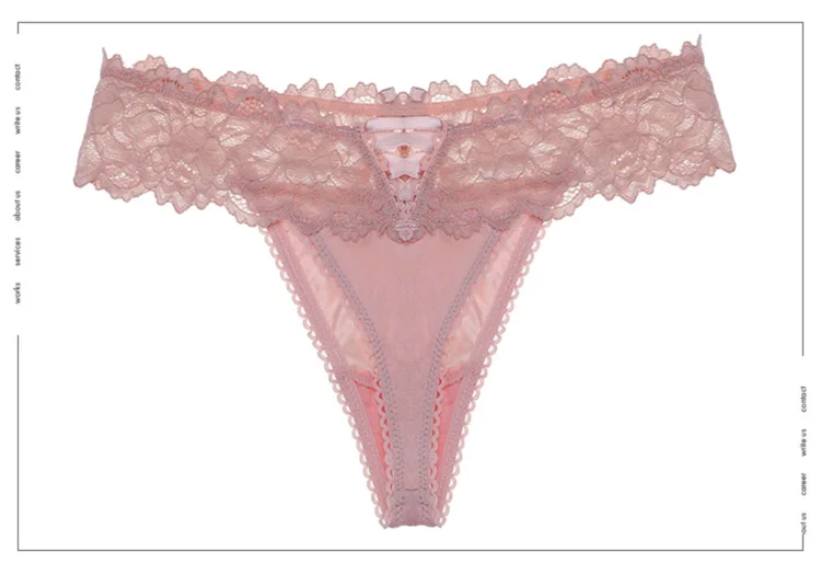 CINOON New Sexy Panties Women Lace Low-waist Briefs Female Hollow Out Underwear Ladies Underpants Intimates G String Lingerie (8)