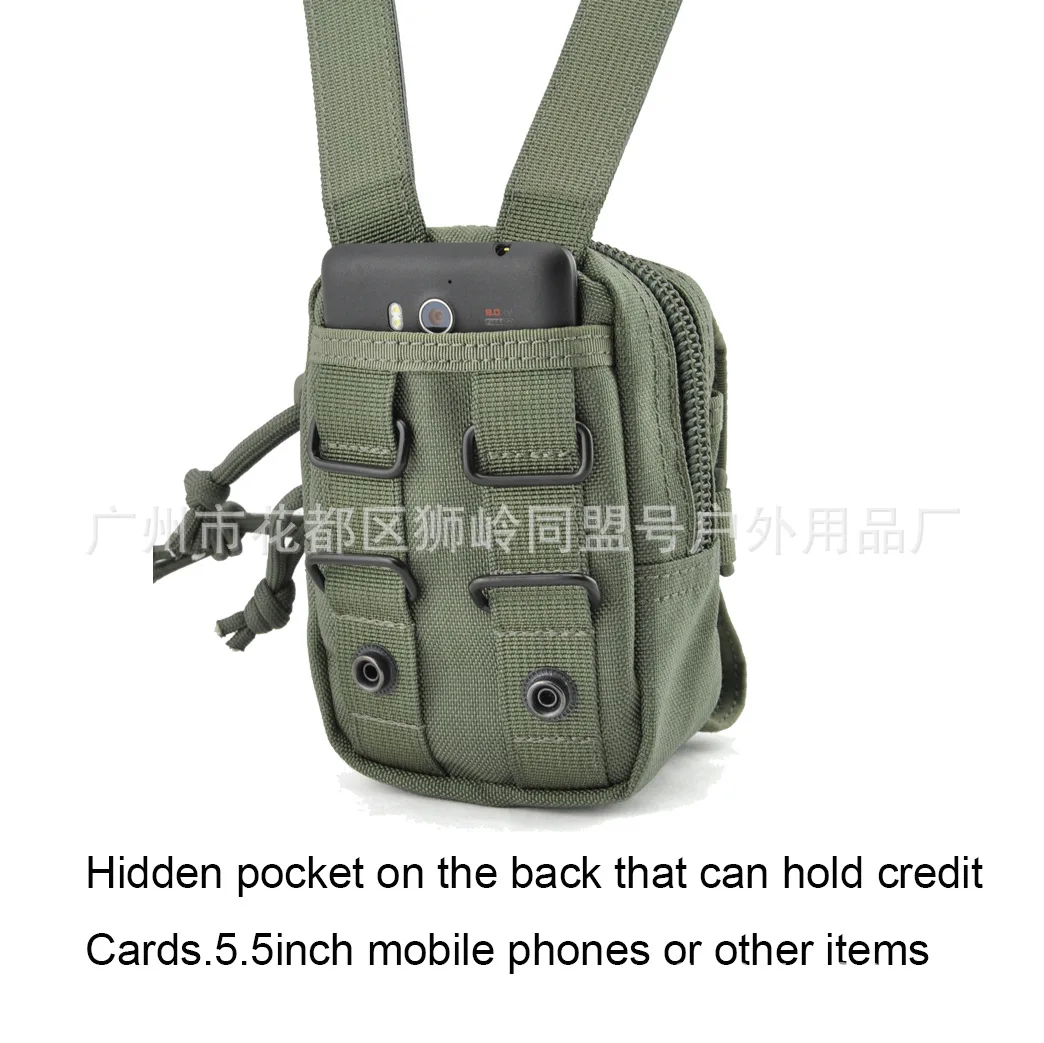 MOLLE system Tactical qin wu bao комплект аксессуаров для улицы, запчасти для путешествий, сумка для мобильного телефона, маленькая поясная сумка