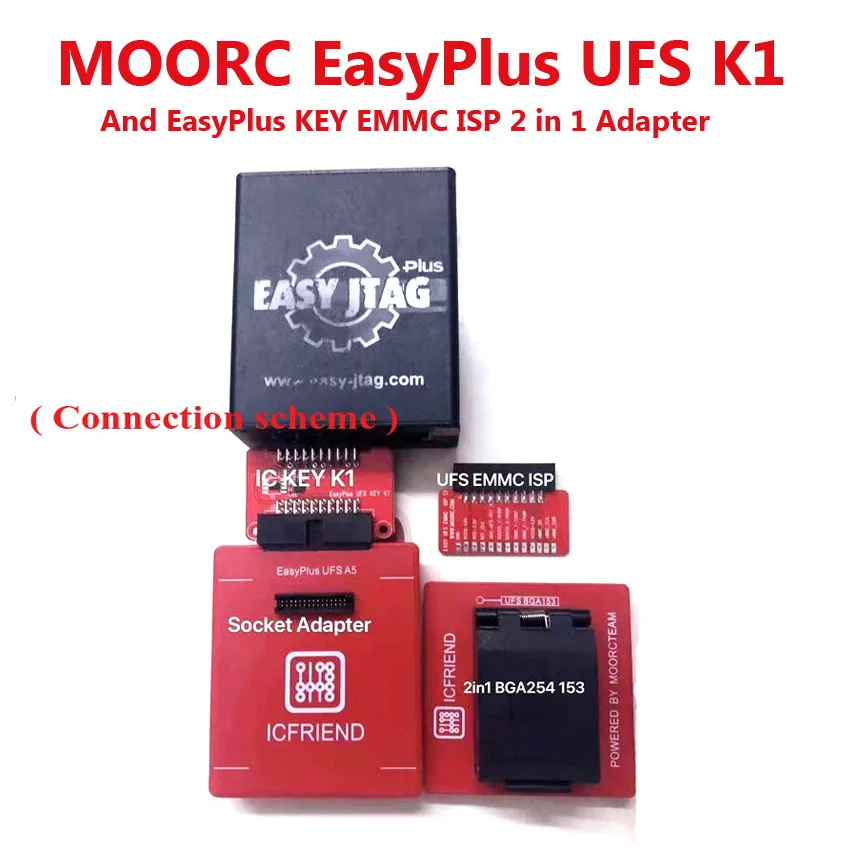 Z3X EASY JTAG Plus UFS key K1 + eMMC ISP 2 IN 1 Adapter for UFS Socket / EMMC Socket