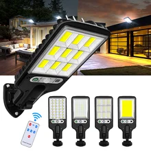 Lampe solaire d'extérieur avec capteur de mouvement, imperméable, éclairage de sécurité, avec 3 modes d'éclairage, idéal pour un jardin, un Patio, un sentier ou une cour 