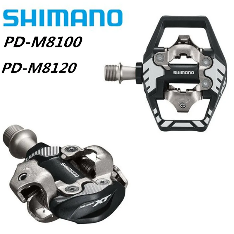 Tanie Shimano Deore XT PD M8100 PD M8120 Race SPD pedał MTB pedały do rowerów górskich z SM SH51 knagi