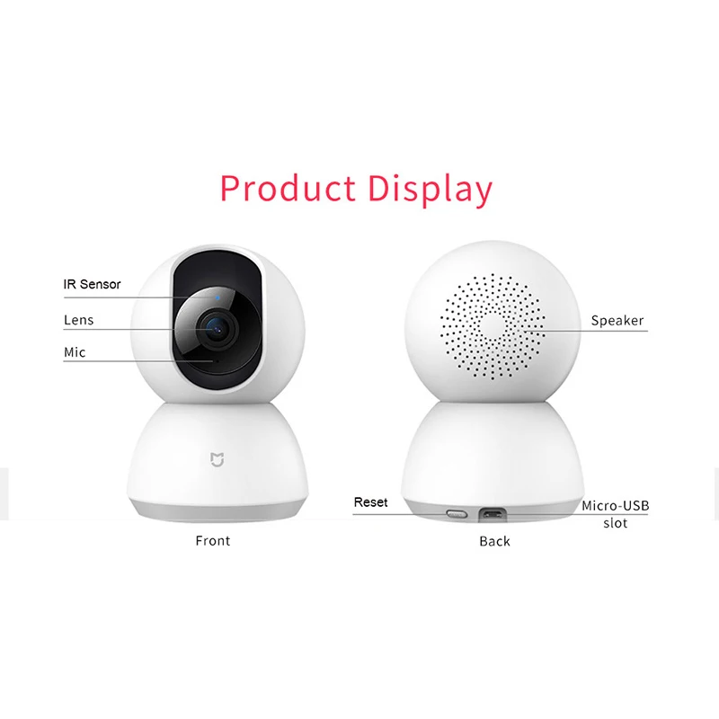 Новейшая умная камера Xiaomi Mijia с подставкой Версия 1080P HD 360 градусов веб ночным